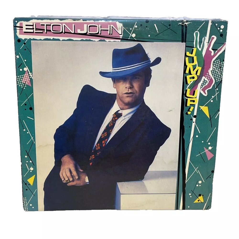 Elton John Jump Up! (Vinyl, 1982) Geffen GHS 2013 VG LP Record Album